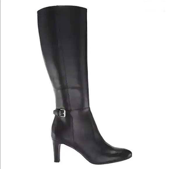 NIB Lauren Ralph Lauren Eastwell Fashion Boot, Black, Size 6.0 - Picture 2 of 8